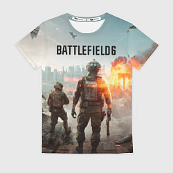 Женская футболка Солдаты из Battlefield 6