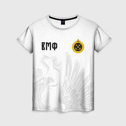 Футболка женская ВМФ России с эмблемой войск, цвет: 3D-принт