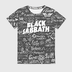 Футболка женская Black Sabbath pattern, цвет: 3D-принт