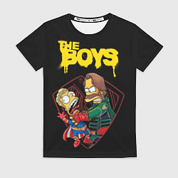 Футболка женская Simpsons - the boys, цвет: 3D-принт