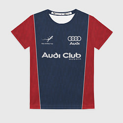 Футболка женская Audi club retro, цвет: 3D-принт