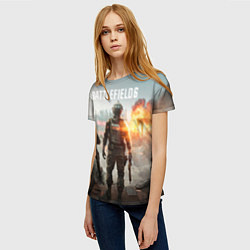 Футболка женская Битва за Бруклин из Battlefield 6, цвет: 3D-принт — фото 2