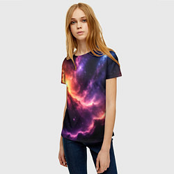 Футболка женская Фантастические космические туманы, цвет: 3D-принт — фото 2