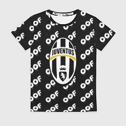 Футболка женская Juventus off pattern, цвет: 3D-принт