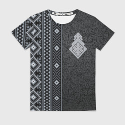 Футболка женская Славянский орнамент Макошь, цвет: 3D-принт