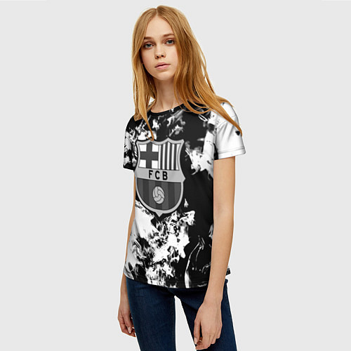 Женская футболка Juventus белый дым / 3D-принт – фото 3