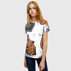 Футболка женская Candy halloween, цвет: 3D-принт — фото 2