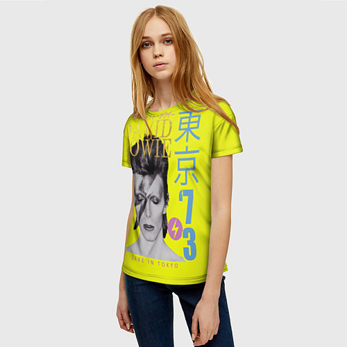 Женская футболка David Bowie 1973 / 3D-принт – фото 3