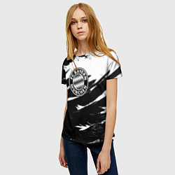 Футболка женская Бавария Мюнхен крылья краски, цвет: 3D-принт — фото 2