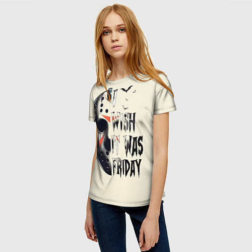 Женская футболка Пятница 13 Вурхиз / 3D-принт – фото 3