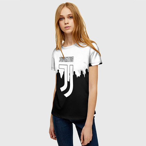 Женская футболка Ювентус команды / 3D-принт – фото 3