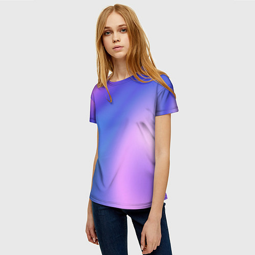 Женская футболка Color multicolored gradient / 3D-принт – фото 3