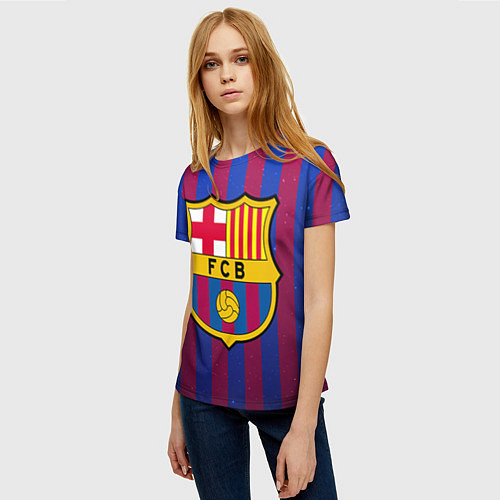 Женская футболка Barcelona / 3D-принт – фото 3