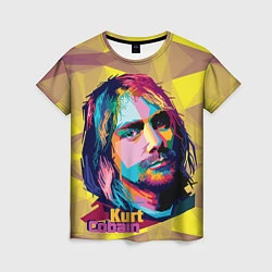 Футболка женская Kurt Cobain: Abstraction, цвет: 3D-принт