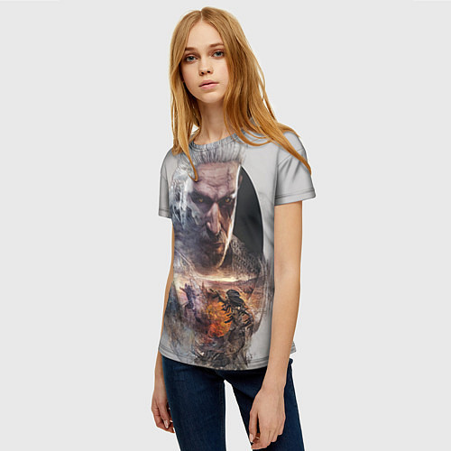 Женская футболка Ведьмак / 3D-принт – фото 3