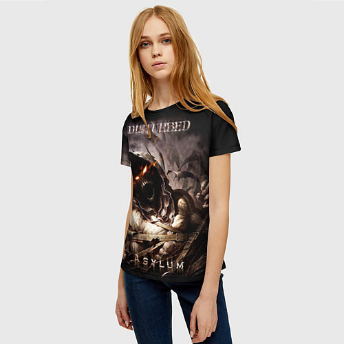 Женская футболка Disturbed / 3D-принт – фото 3