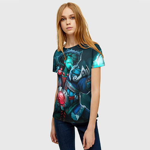 Женская футболка Storm Spirit / 3D-принт – фото 3
