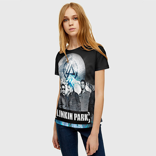 Женская футболка Linkin Park: Moon / 3D-принт – фото 3