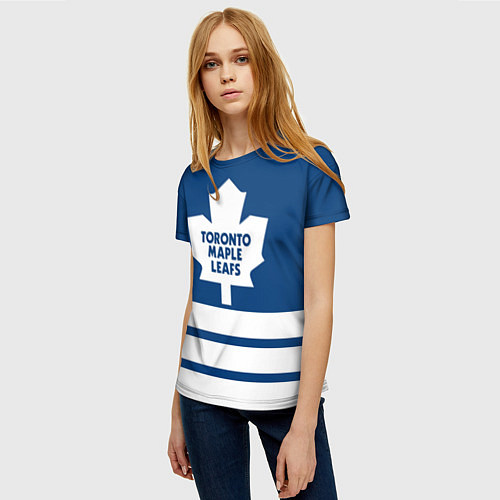 Женская футболка Toronto Maple Leafs / 3D-принт – фото 3