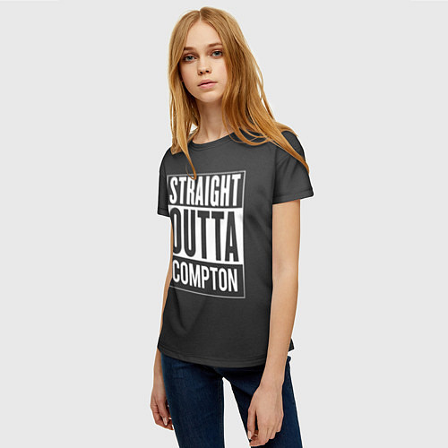Женская футболка Straight Outta Compton / 3D-принт – фото 3