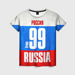 Футболка женская Russia: from 99, цвет: 3D-принт