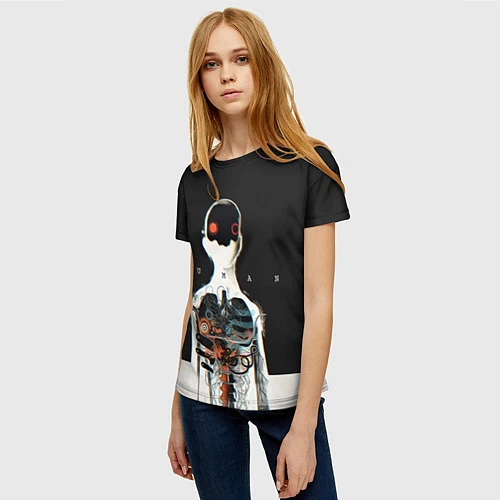 Женская футболка Three Days Grace: Skeleton / 3D-принт – фото 3