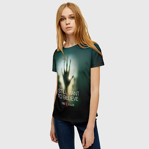 Женская футболка X-files: Alien hand / 3D-принт – фото 3
