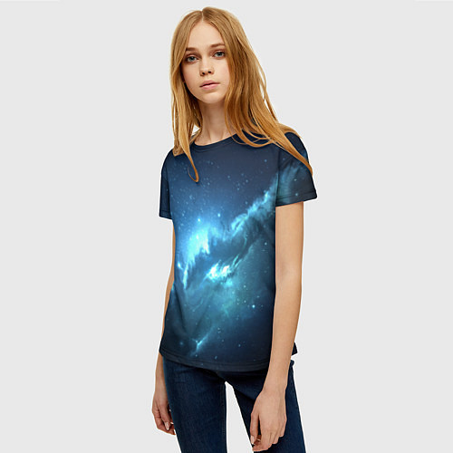 Женская футболка Atlantis Nebula / 3D-принт – фото 3