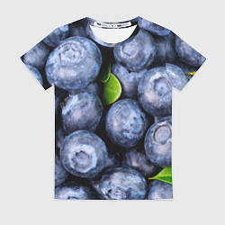 Футболка женская Черника, цвет: 3D-принт