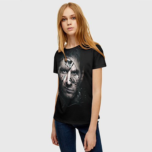 Женская футболка Messi Black / 3D-принт – фото 3