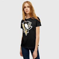 Футболка женская Pittsburgh Penguins: Malkin, цвет: 3D-принт — фото 2