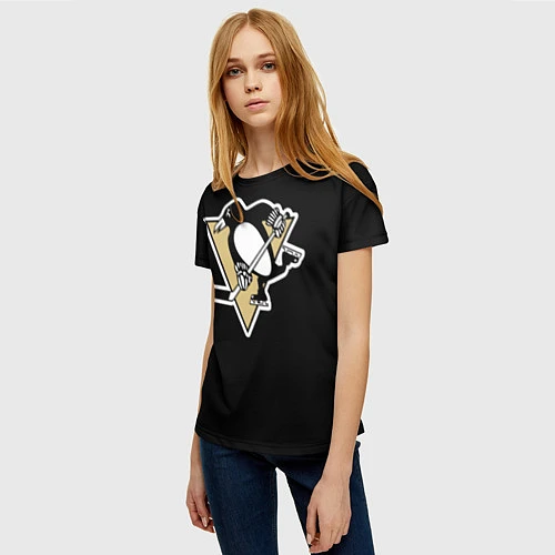 Женская футболка Pittsburgh Penguins: Malkin / 3D-принт – фото 3