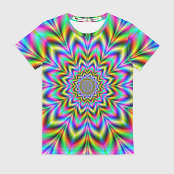 Футболка женская Красочная иллюзия, цвет: 3D-принт