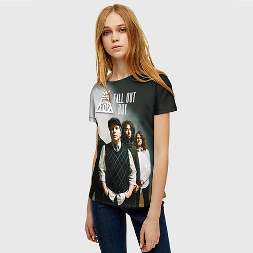 Женская футболка Fall Out Boy: Guys / 3D-принт – фото 3