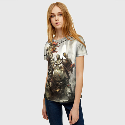 Женская футболка Dark Souls / 3D-принт – фото 3