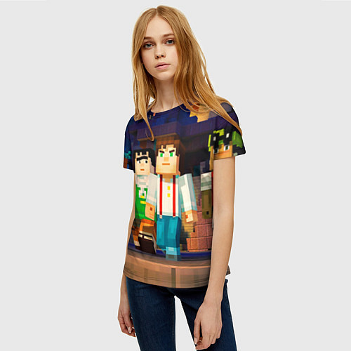 Женская футболка Minecraft Men's / 3D-принт – фото 3