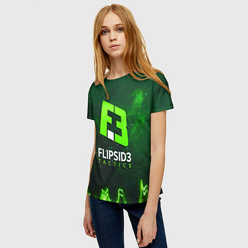 Женская футболка Flipsid3 Tactics / 3D-принт – фото 3