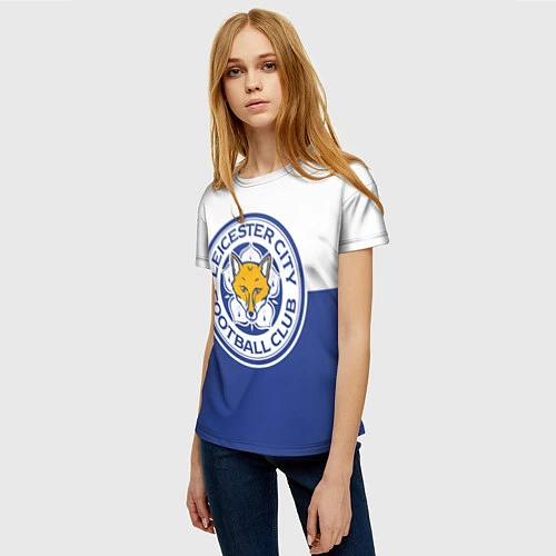 Женская футболка Leicester City FC / 3D-принт – фото 3