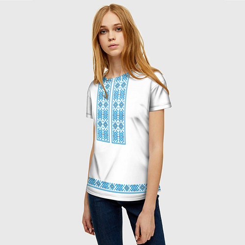 Женская футболка Вышивка 32 / 3D-принт – фото 3