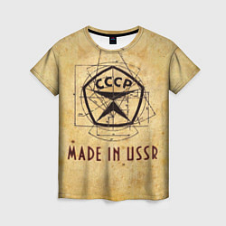 Футболка женская Made in USSR, цвет: 3D-принт