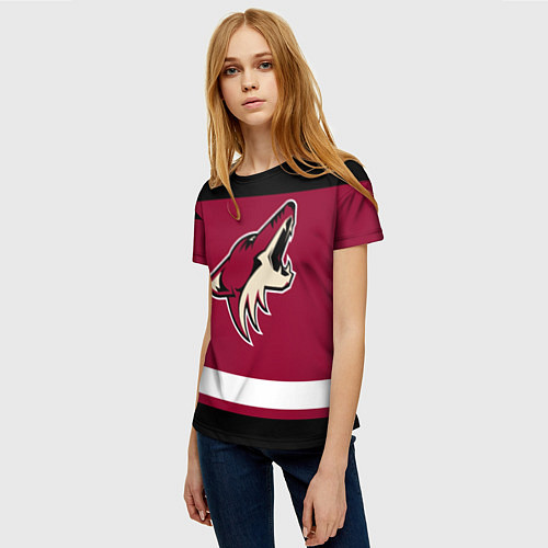 Женская футболка Arizona Coyotes / 3D-принт – фото 3