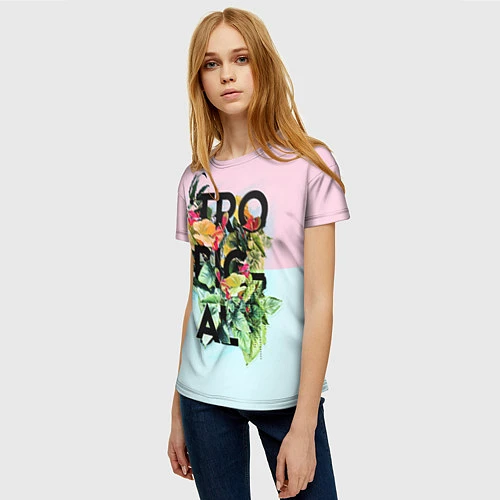Женская футболка Tropical Art / 3D-принт – фото 3