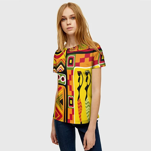 Женская футболка Африка / 3D-принт – фото 3