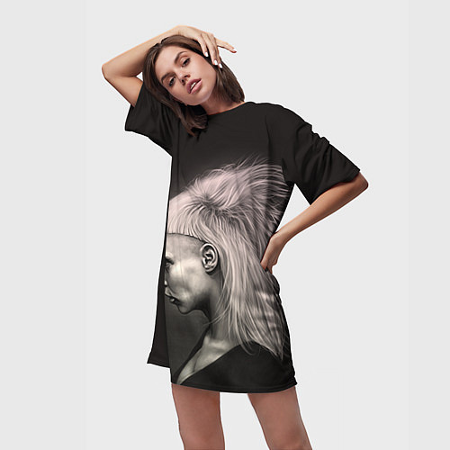 Женская длинная футболка Die Antwoord GIrl / 3D-принт – фото 3