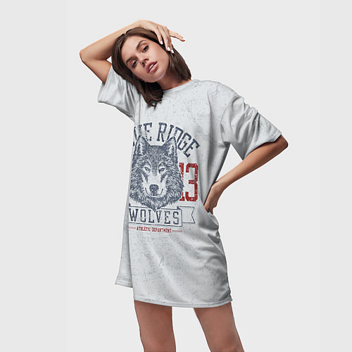 Женская длинная футболка Team t-shirt / 3D-принт – фото 3