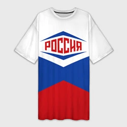 Женская длинная футболка Россия 2016