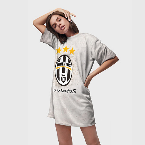 Женская длинная футболка Juventus3 / 3D-принт – фото 3