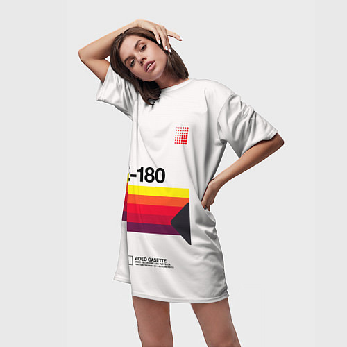 Женская длинная футболка VHS E-180 / 3D-принт – фото 3