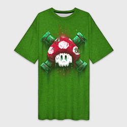 Женская длинная футболка Mushroom is Dead