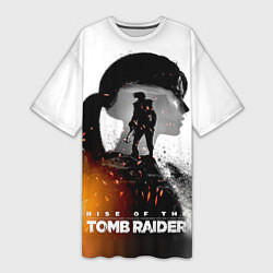 Футболка женская длинная Rise of the Tomb Raider 1, цвет: 3D-принт